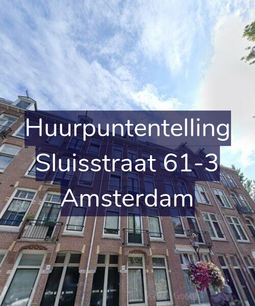 Foto gevel Huurpuntentelling voor Sluisstraat 61-3, Amsterdam