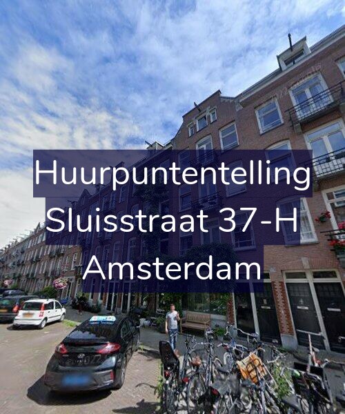 Foto gevel Huurpuntentelling voor Sluisstraat 37-H, Amsterdam