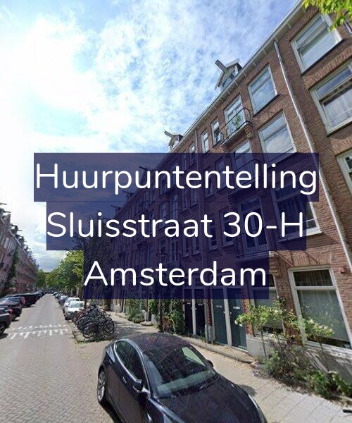 Foto gevel Huurpuntentelling voor Sluisstraat 30-H, Amsterdam