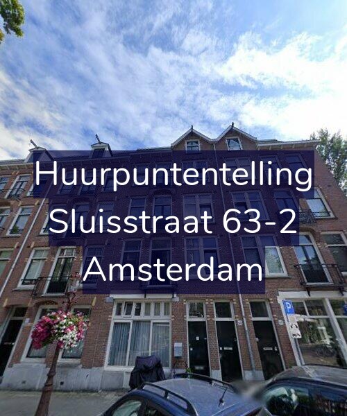 Foto gevel Huurpuntentelling voor Sluisstraat 63-2, Amsterdam