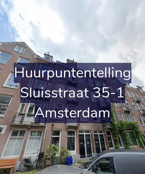 Foto gevel Huurpuntentelling voor Sluisstraat 35-1, Amsterdam
