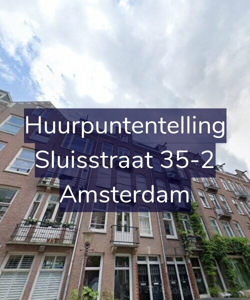 Foto gevel Huurpuntentelling voor Sluisstraat 35-2, Amsterdam