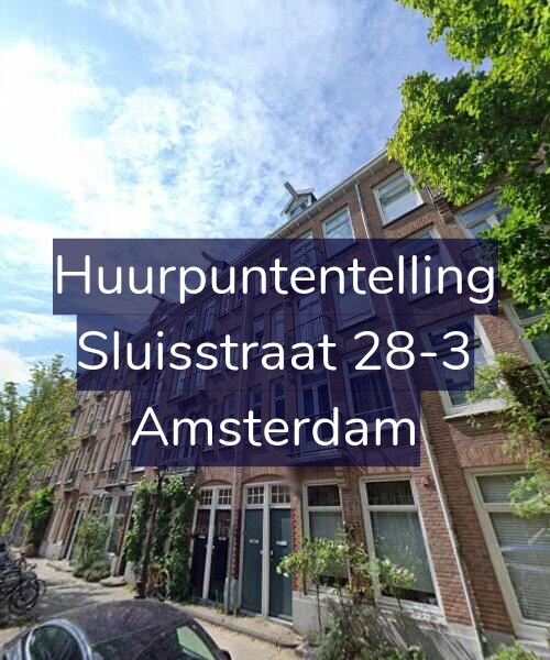 Foto gevel Huurpuntentelling voor Sluisstraat 28-3, Amsterdam