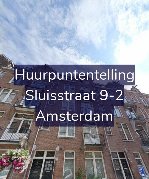 Foto gevel Huurpuntentelling voor Sluisstraat 9-2, Amsterdam