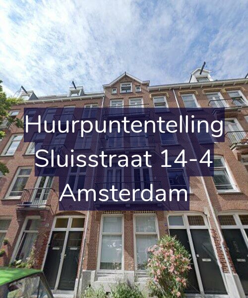 Foto gevel Huurpuntentelling voor Sluisstraat 14-4, Amsterdam