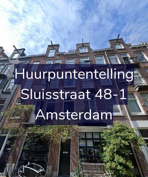 Foto gevel Huurpuntentelling voor Sluisstraat 48-1, Amsterdam