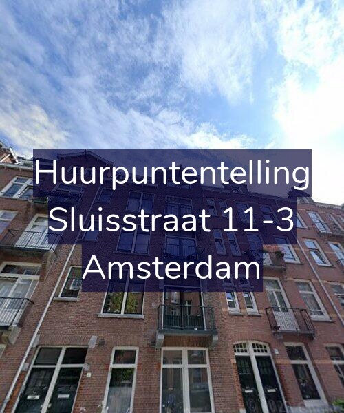 Foto gevel Huurpuntentelling voor Sluisstraat 11-3, Amsterdam