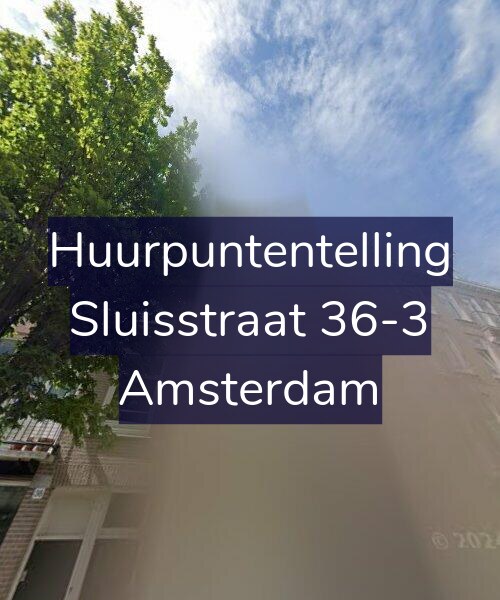Foto gevel Huurpuntentelling voor Sluisstraat 36-3, Amsterdam