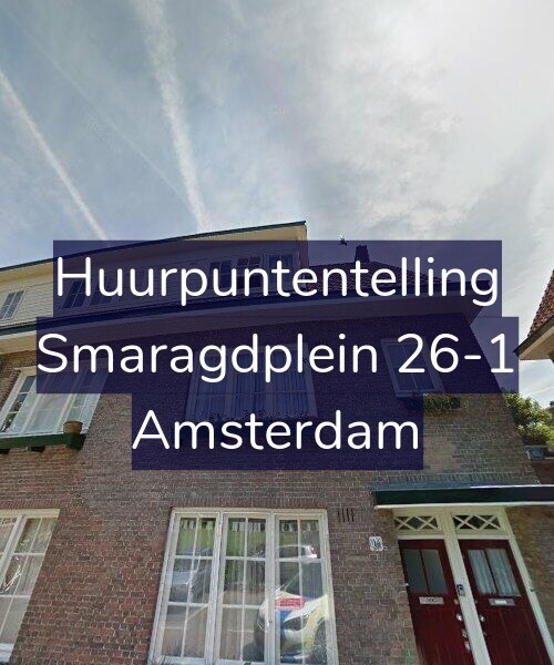 Foto gevel Huurpuntentelling voor Smaragdplein 26-1, Amsterdam