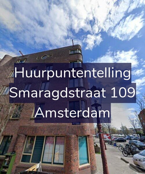 Foto gevel Huurpuntentelling voor Smaragdstraat 109, Amsterdam