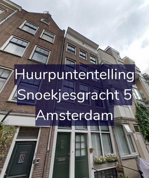 Foto gevel Huurpuntentelling voor Snoekjesgracht 5, Amsterdam