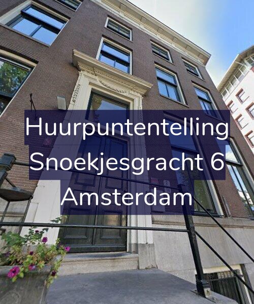 Foto gevel Huurpuntentelling voor Snoekjesgracht 6, Amsterdam