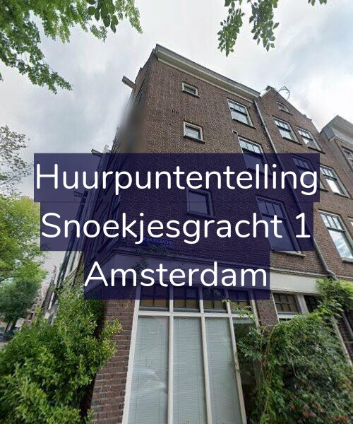 Foto gevel Huurpuntentelling voor Snoekjesgracht 1, Amsterdam
