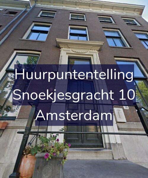 Foto gevel Huurpuntentelling voor Snoekjesgracht 10, Amsterdam