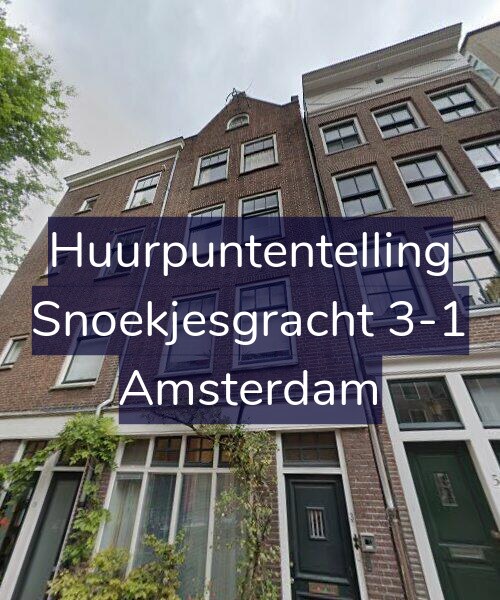 Foto gevel Huurpuntentelling voor Snoekjesgracht 3-1, Amsterdam