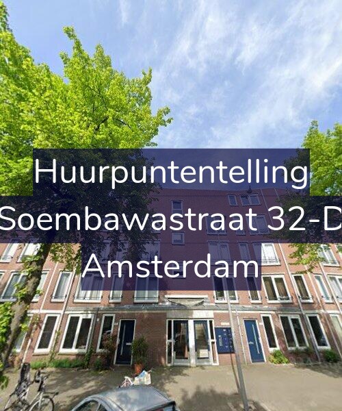 Foto gevel Huurpuntentelling voor Soembawastraat 32-D, Amsterdam