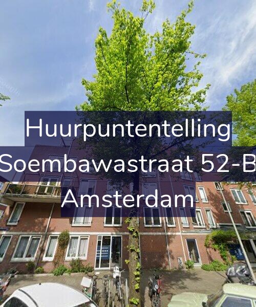 Foto gevel Huurpuntentelling voor Soembawastraat 52-B, Amsterdam