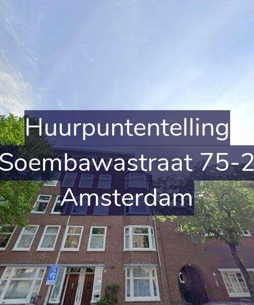 Foto gevel Huurpuntentelling voor Soembawastraat 75-2, Amsterdam