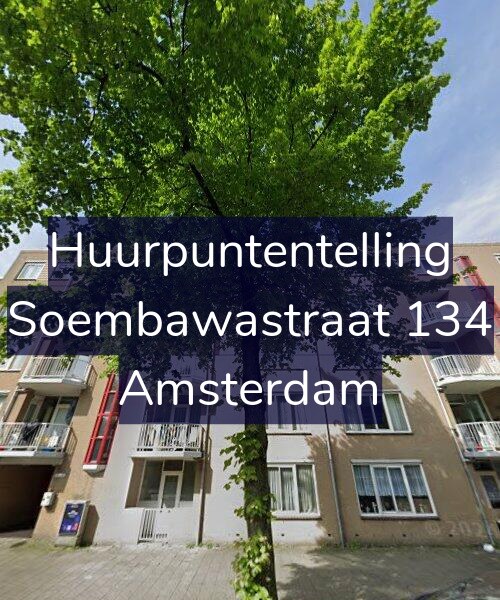 Foto gevel Huurpuntentelling voor Soembawastraat 134, Amsterdam
