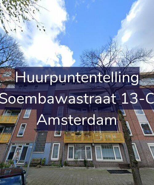Foto gevel Huurpuntentelling voor Soembawastraat 13-C, Amsterdam