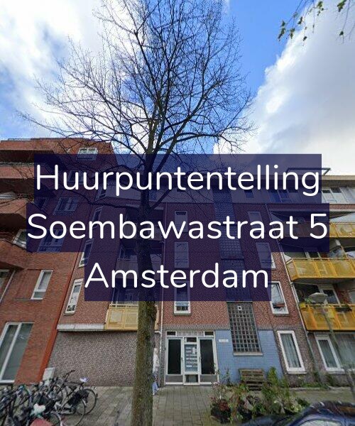 Foto gevel Huurpuntentelling voor Soembawastraat 5, Amsterdam