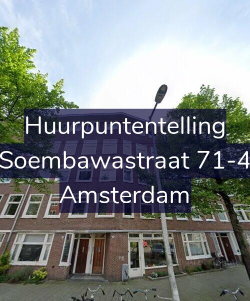 Foto gevel Huurpuntentelling voor Soembawastraat 71-4, Amsterdam