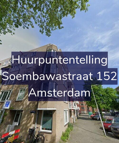 Foto gevel Huurpuntentelling voor Soembawastraat 152, Amsterdam