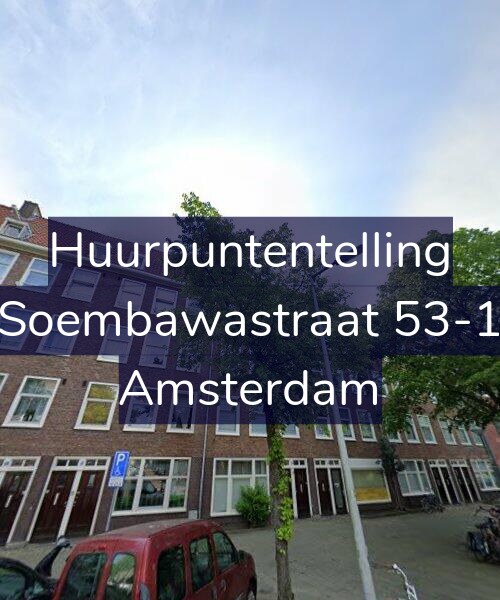 Foto gevel Huurpuntentelling voor Soembawastraat 53-1, Amsterdam