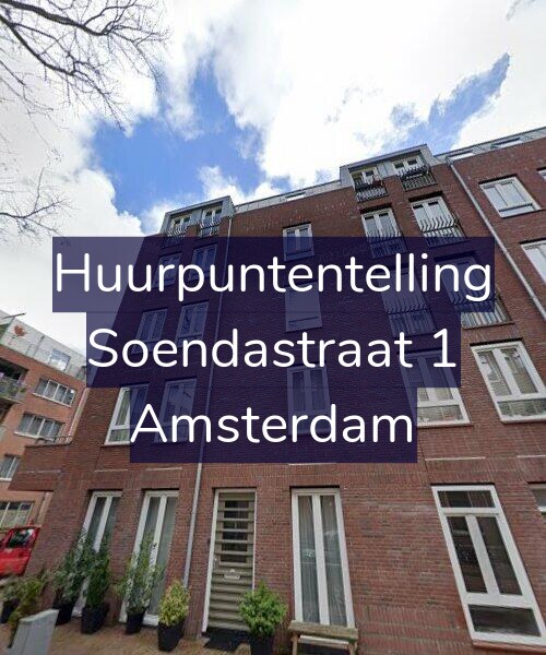 Foto gevel Huurpuntentelling voor Soendastraat 1, Amsterdam
