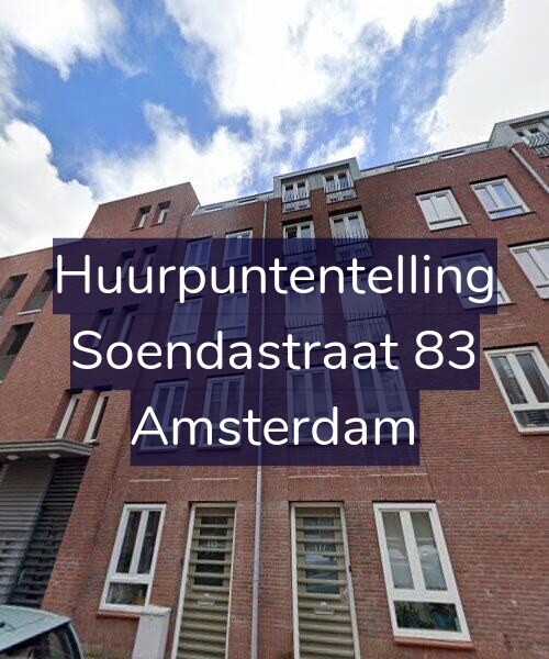 Foto gevel Huurpuntentelling voor Soendastraat 83, Amsterdam