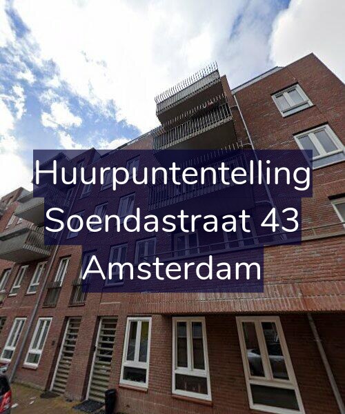 Foto gevel Huurpuntentelling voor Soendastraat 43, Amsterdam