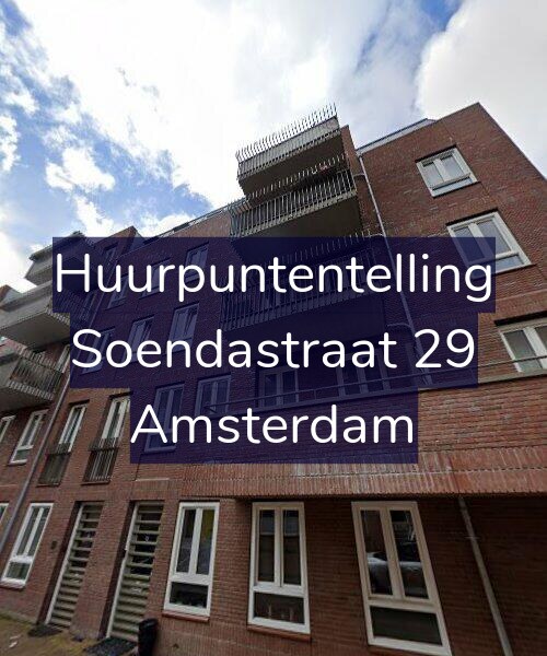 Foto gevel Huurpuntentelling voor Soendastraat 29, Amsterdam