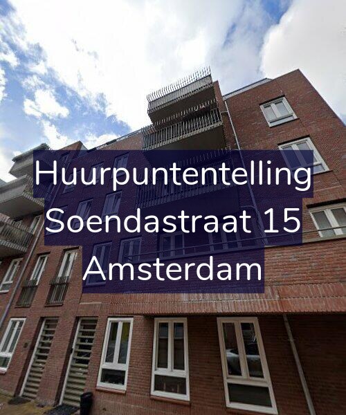 Foto gevel Huurpuntentelling voor Soendastraat 15, Amsterdam