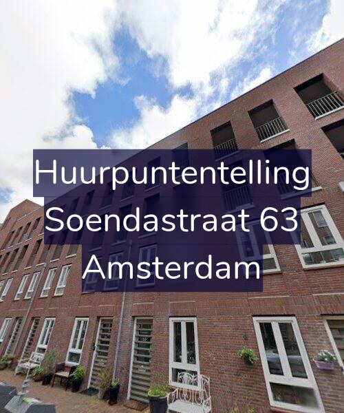 Foto gevel Huurpuntentelling voor Soendastraat 63, Amsterdam