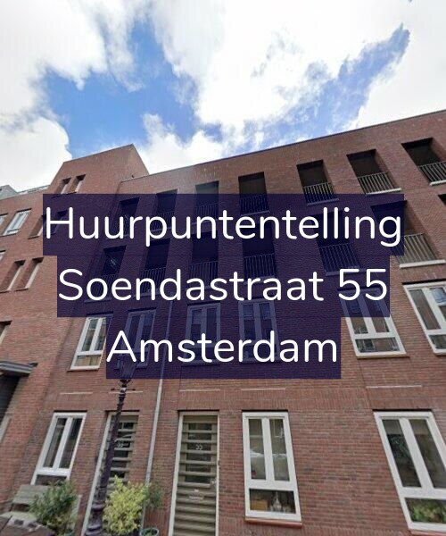 Foto gevel Huurpuntentelling voor Soendastraat 55, Amsterdam
