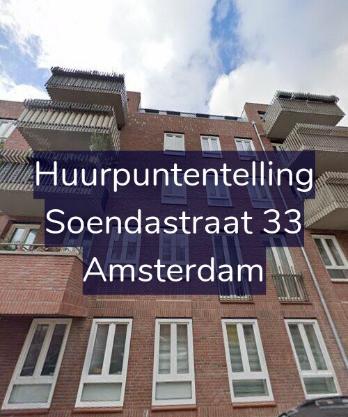 Foto gevel Huurpuntentelling voor Soendastraat 33, Amsterdam