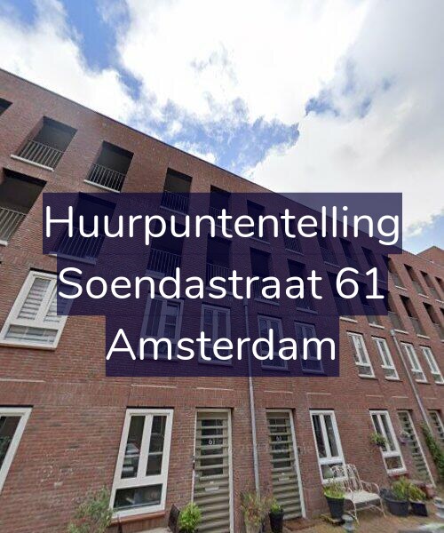 Foto gevel Huurpuntentelling voor Soendastraat 61, Amsterdam