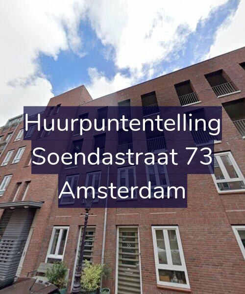 Foto gevel Huurpuntentelling voor Soendastraat 73, Amsterdam