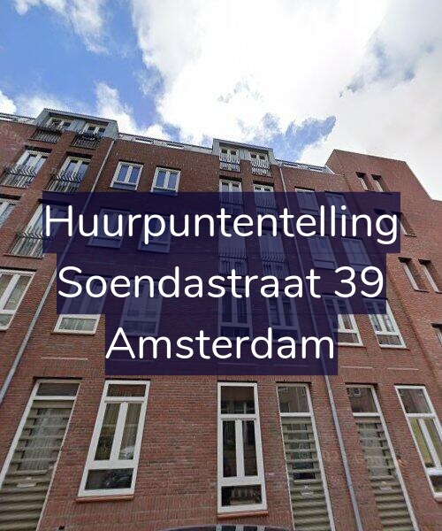Foto gevel Huurpuntentelling voor Soendastraat 39, Amsterdam