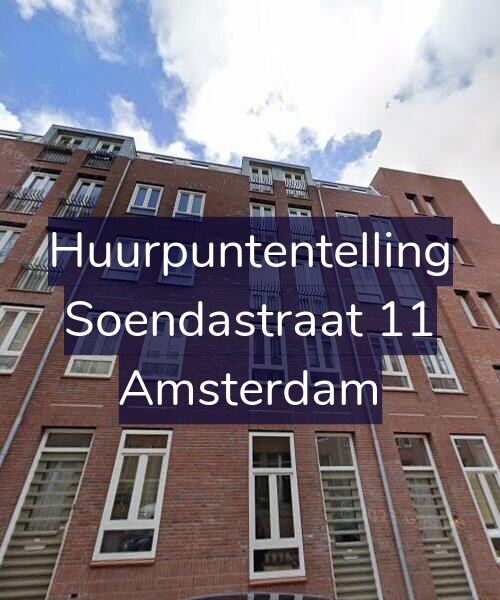 Foto gevel Huurpuntentelling voor Soendastraat 11, Amsterdam