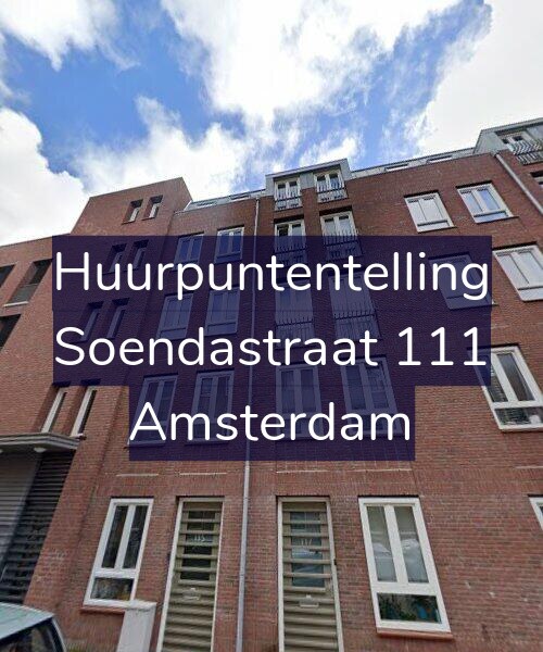 Foto gevel Huurpuntentelling voor Soendastraat 111, Amsterdam