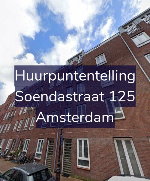 Foto gevel Huurpuntentelling voor Soendastraat 125, Amsterdam