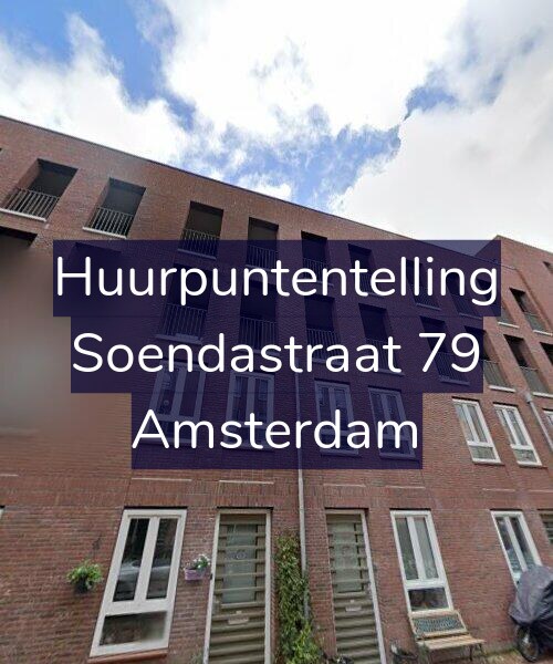 Foto gevel Huurpuntentelling voor Soendastraat 79, Amsterdam