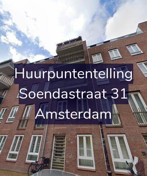 Foto gevel Huurpuntentelling voor Soendastraat 31, Amsterdam