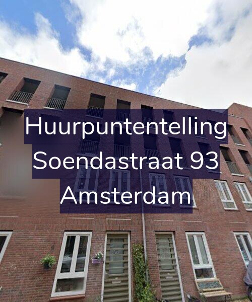 Foto gevel Huurpuntentelling voor Soendastraat 93, Amsterdam