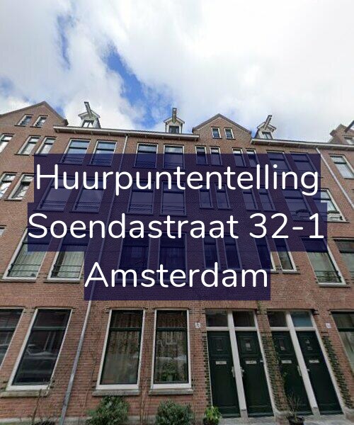 Foto gevel Huurpuntentelling voor Soendastraat 32-1, Amsterdam