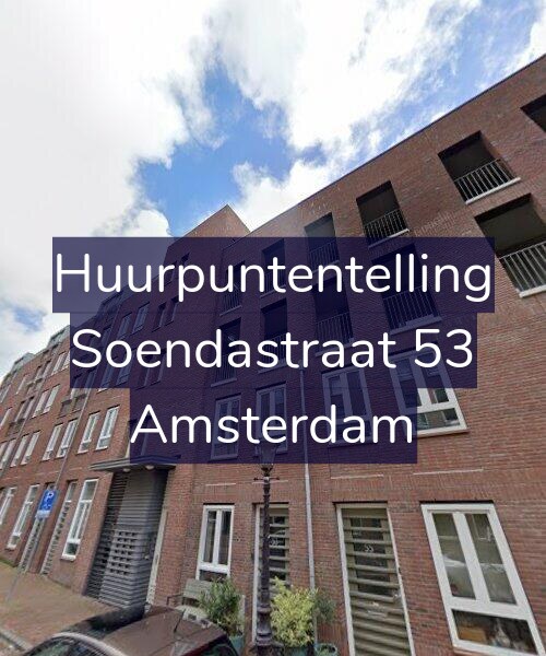 Foto gevel Huurpuntentelling voor Soendastraat 53, Amsterdam