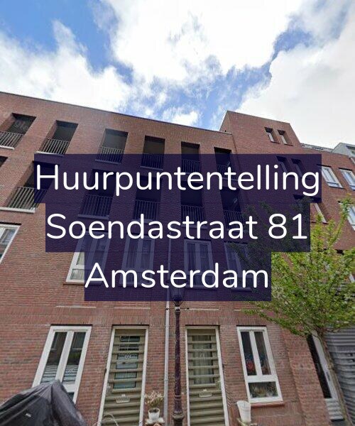 Foto gevel Huurpuntentelling voor Soendastraat 81, Amsterdam
