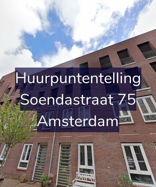 Foto gevel Huurpuntentelling voor Soendastraat 75, Amsterdam