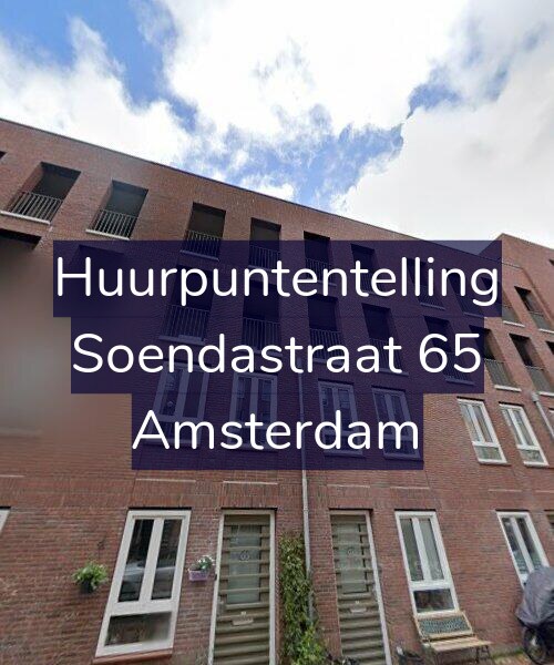 Foto gevel Huurpuntentelling voor Soendastraat 65, Amsterdam
